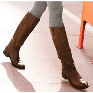 Frye Brown Knee-High Leather Boots